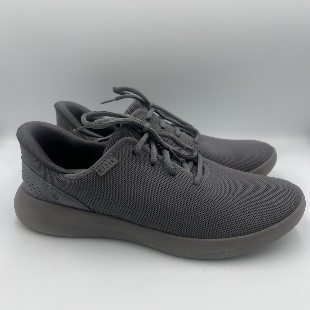 Kizik Gray Knit  Sneakers Shoes Men's 11 Excellent Condition